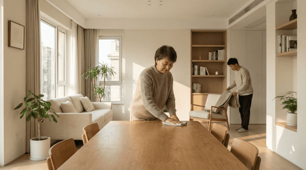 節奏化居家清潔，維持環境整潔度