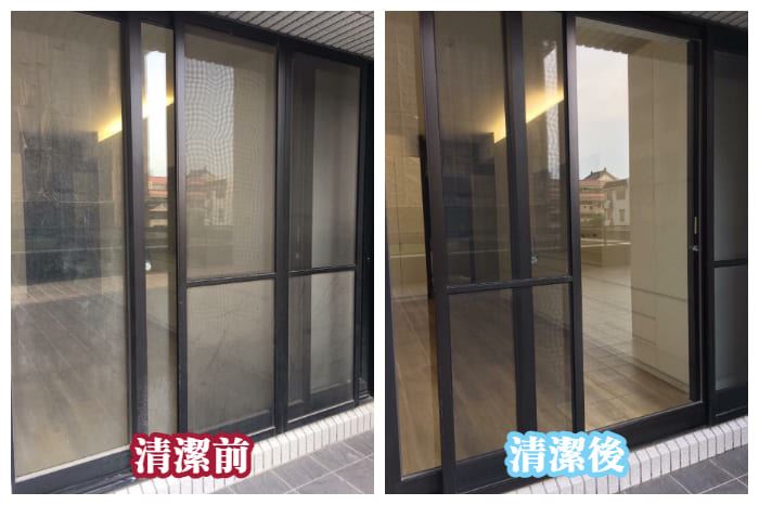 台中居家清潔案例-落地窗清潔擦拭｜美潔清潔